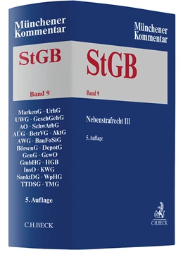 Abbildung von Münchener Kommentar zum Strafgesetzbuch: StGB, Band 9: Nebenstrafrecht III | 5. Auflage | 2026 | beck-shop.de