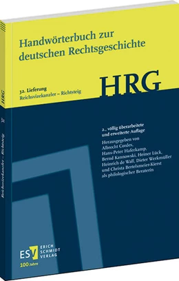 Abbildung von Cordes / Haferkamp | Handwörterbuch zur deutschen Rechtsgeschichte (HRG) - Lieferungsbezug - Lieferung 32: Reichsvizekanzler-Richtsteig | 2. Auflage | 2024 | beck-shop.de