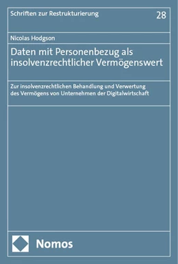 Abbildung von Hodgson | Daten mit Personenbezug als insolvenzrechtlicher Vermögenswert | 1. Auflage | 2024 | 28 | beck-shop.de
