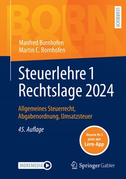 Abbildung von Bornhofen | Steuerlehre 1 Rechtslage 2024 | 45. Auflage | 2024 | beck-shop.de