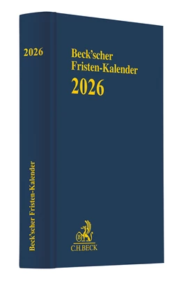 Abbildung von Beck'scher Fristen-Kalender 2026 | 1. Auflage | 2025 | beck-shop.de