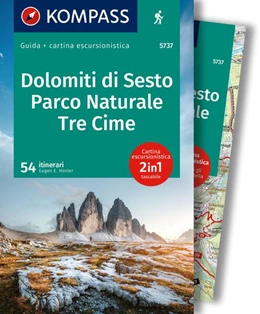 Abbildung von Hüsler | KOMPASS guida escursionistica Dolomiti di Sesto, Parco Naturale Tre Cime, 50 itinerari | 2. Auflage | 2024 | beck-shop.de