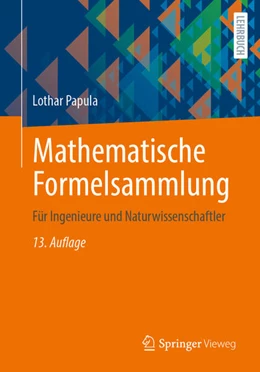 Abbildung von Papula | Mathematische Formelsammlung | 13. Auflage | 2025 | beck-shop.de