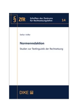 Abbildung von Höfler | Normenredaktion | 1. Auflage | 2024 | Band 14 | beck-shop.de