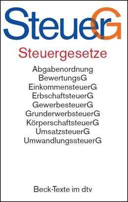 Abbildung von Steuergesetze: SteuerG | 32. Auflage | 2024 | 5765 | beck-shop.de