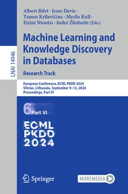 Abbildung von Bifet / Davis | Machine Learning and Knowledge Discovery in Databases. Research Track | 1. Auflage | 2024 | 14946 | beck-shop.de