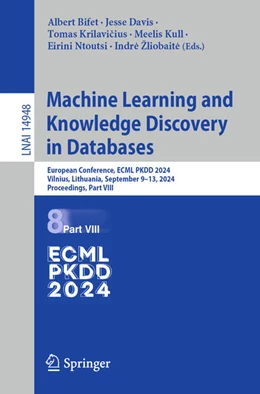 Abbildung von Bifet / Daniušis | Machine Learning and Knowledge Discovery in Databases. Research Track and Demo Track | 1. Auflage | 2024 | 14948 | beck-shop.de