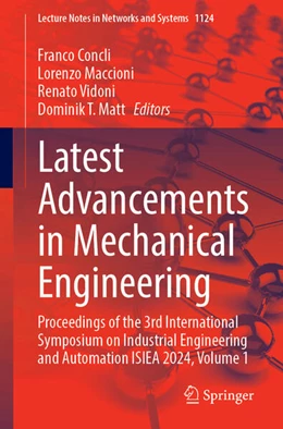 Abbildung von Concli / Maccioni | Latest Advancements in Mechanical Engineering | 1. Auflage | 2024 | 1124 | beck-shop.de