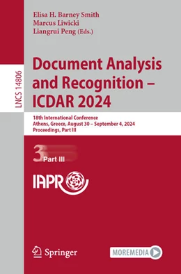 Abbildung von Barney Smith / Liwicki | Document Analysis and Recognition - ICDAR 2024 | 1. Auflage | 2024 | 14806 | beck-shop.de