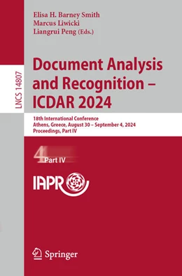 Abbildung von Barney Smith / Liwicki | Document Analysis and Recognition - ICDAR 2024 | 1. Auflage | 2024 | 14807 | beck-shop.de