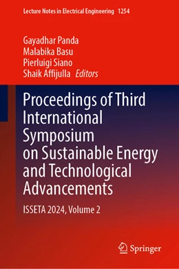 Abbildung von Panda / Basu | Proceedings of Third International Symposium on Sustainable Energy and Technological Advancements | 1. Auflage | 2025 | 1254 | beck-shop.de