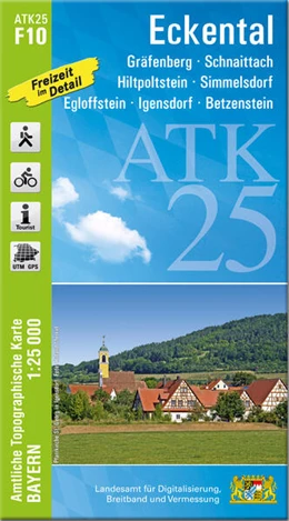 Abbildung von Landesamt für Digitalisierung | ATK25-F10 Eckental (Amtliche Topographische Karte 1:25000) | 1. Auflage | 2024 | beck-shop.de