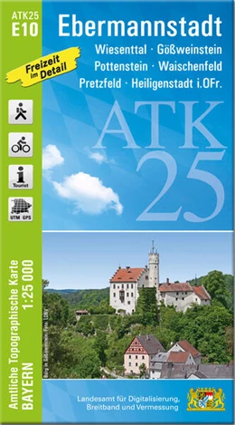 Abbildung von Landesamt für Digitalisierung | ATK25-E10 Ebermannstadt (Amtliche Topographische Karte 1:25000) | 1. Auflage | 2024 | beck-shop.de