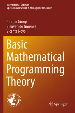 Abbildung von Giorgi / Novo | Basic Mathematical Programming Theory | 1. Auflage | 2024 | beck-shop.de