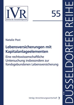 Abbildung von Post / Looschelders | Lebensversicherungen mit Kapitalanlageelementen | 1. Auflage | 2024 | beck-shop.de