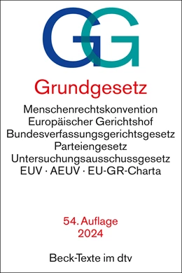 Abbildung von Grundgesetz: GG | 54. Auflage | 2024 | 5003 | beck-shop.de