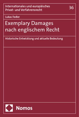 Abbildung von Fedler | Exemplary Damages nach englischem Recht | 1. Auflage | 2024 | 36 | beck-shop.de