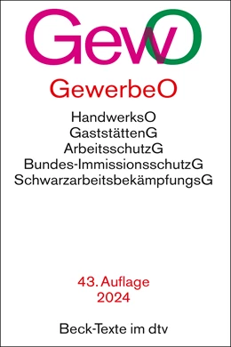 Abbildung von Gewerbeordnung: GewO | 43. Auflage | 2024 | 5004 | beck-shop.de