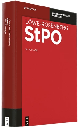 Abbildung von Löwe / Rosenberg | Die Strafprozessordnung und das Gerichtsverfassungsgesetz: StPO | 28. Auflage | | beck-shop.de