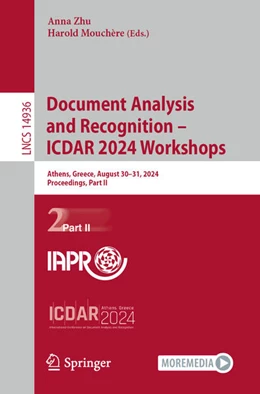 Abbildung von Mouchère / Zhu | Document Analysis and Recognition – ICDAR 2024 Workshops | 1. Auflage | 2024 | 14936 | beck-shop.de