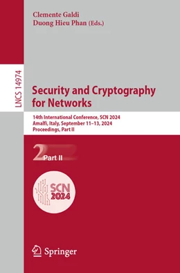 Abbildung von Galdi / Phan | Security and Cryptography for Networks | 1. Auflage | 2024 | 14974 | beck-shop.de