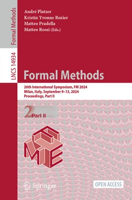 Abbildung von Platzer / Rozier | Formal Methods | 1. Auflage | 2024 | 14934 | beck-shop.de