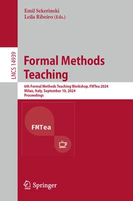 Abbildung von Sekerinski / Ribeiro | Formal Methods Teaching | 1. Auflage | 2024 | 14939 | beck-shop.de