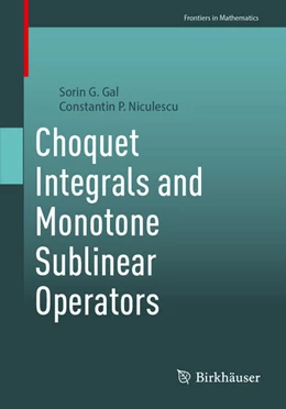 Abbildung von Gal / Niculescu | Choquet Integrals and Monotone Sublinear Operators | 1. Auflage | 2024 | beck-shop.de