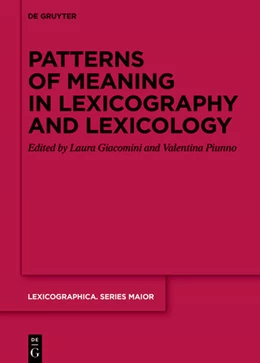 Abbildung von Giacomini / Piunno | Patterns of meaning in lexicography and lexicology | 1. Auflage | 2024 | 167 | beck-shop.de