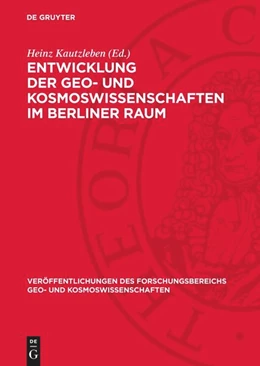 Abbildung von NoContributor | Entwicklung der Geo- und Kosmoswissenschaften im Berliner Raum | 1. Auflage | 1989 | 16 | beck-shop.de