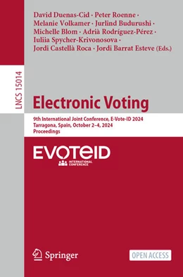 Abbildung von Duenas-Cid / Roenne | Electronic Voting | 1. Auflage | 2024 | 15014 | beck-shop.de