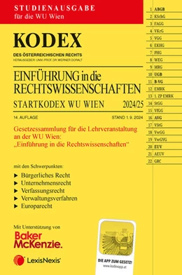 Abbildung von Doralt | KODEX Einführung in die Rechtswissenschaften 2024/25 - inkl. App | 14. Auflage | 2024 | beck-shop.de