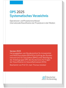 Abbildung von OPS 2025 Systematisches Verzeichnis | 1. Auflage | 2024 | beck-shop.de