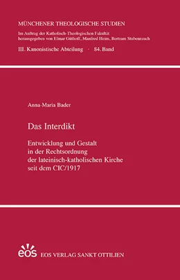 Abbildung von Bader | Das Interdikt. Entwicklung und Gestalt in der Rechtsordnung der lateinisch-katholischen Kirche seit dem CIC/1917 | 1. Auflage | 2024 | beck-shop.de