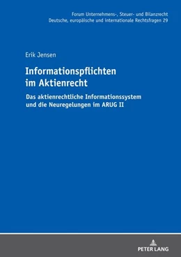 Abbildung von Jensen | Informationspflichten im Aktienrecht | 1. Auflage | 2024 | beck-shop.de