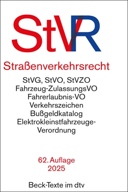 Abbildung von Straßenverkehrsrecht: StVR | 62. Auflage | 2024 | 5015 | beck-shop.de