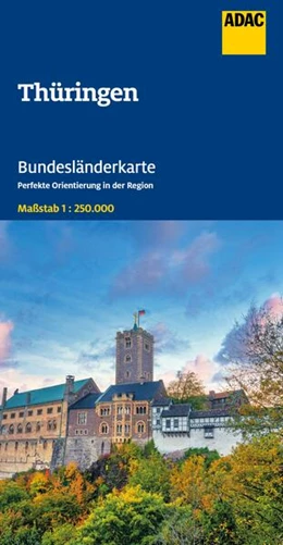 Abbildung von ADAC Bundesländerkarte Deutschland 08 Thüringen 1:250.000 | 6. Auflage | 2025 | beck-shop.de