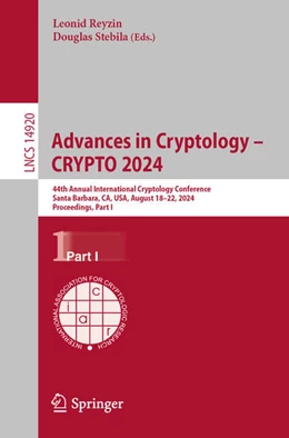 Abbildung von Reyzin / Stebila | Advances in Cryptology - CRYPTO 2024 | 1. Auflage | 2024 | beck-shop.de