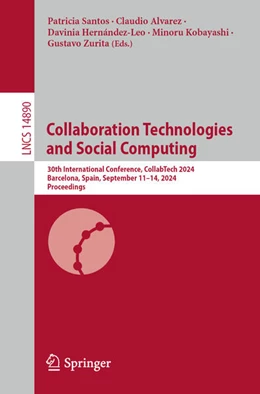 Abbildung von Santos / Álvarez | Collaboration Technologies and Social Computing | 1. Auflage | 2024 | beck-shop.de