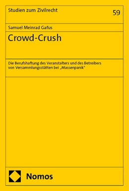 Abbildung von Gafus | Crowd-Crush | 1. Auflage | 2024 | beck-shop.de