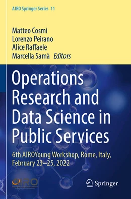 Abbildung von Cosmi / Samà | Operations Research and Data Science in Public Services | 1. Auflage | 2024 | beck-shop.de