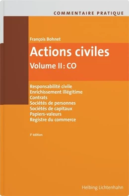 Abbildung von Bohnet | Actions civiles , Volume II: CO | 3. Auflage | 2025 | beck-shop.de