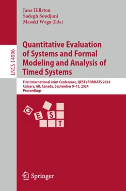 Abbildung von Hillston / Soudjani | Quantitative Evaluation of Systems and Formal Modeling and Analysis of Timed Systems | 1. Auflage | 2024 | beck-shop.de