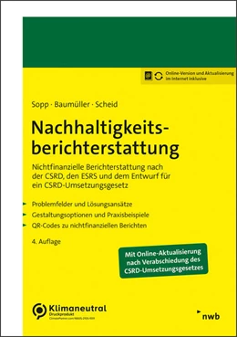 Abbildung von Sopp / Baumüller | Nachhaltigkeitsberichterstattung | 4. Auflage | 2024 | beck-shop.de