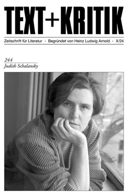 Abbildung von Balint / Herrmann | TEXT + KRITIK 244 - Judith Schalansky | 1. Auflage | 2024 | beck-shop.de