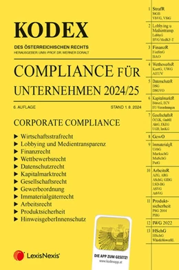 Abbildung von Doralt | KODEX Compliance für Unternehmen 2024 - inkl. App | 6. Auflage | 2024 | beck-shop.de