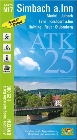 Abbildung von Landesamt für Digitalisierung | ATK25-N17 Simbach a.Inn (Amtliche Topographische Karte 1:25000) | 1. Auflage | 2024 | beck-shop.de