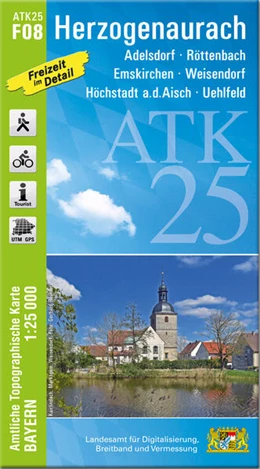 Abbildung von Landesamt für Digitalisierung | ATK25-F08 Herzogenaurach (Amtliche Topographische Karte 1:25000) | 1. Auflage | 2024 | beck-shop.de