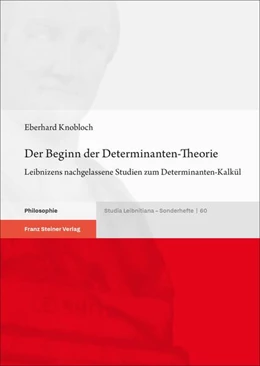 Abbildung von Knobloch | Der Beginn der Determinanten-Theorie | 1. Auflage | 2024 | beck-shop.de