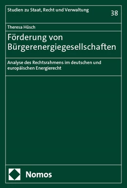 Abbildung von Hüsch | Förderung von Bürgerenergiegesellschaften | 1. Auflage | 2024 | 38 | beck-shop.de